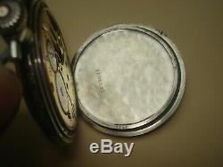 Pocket Watch Omega Old Silver Niellé To Revise / Antique Watch