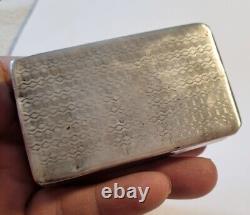 Pretty Tapatiere Ancient Silver Massive Antique Solid Silver Snuff Box