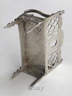 Pretty old small miniature bench Master DOLL FURNITURE solid silver