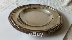 Puiforcat Old Bread Plates Silver Edge Net Sterling Silver