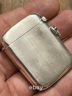 Pyrogen & Sterling Silver & Matchbox & English Work & Antique