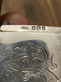 Pyrogen & Sterling Silver & Matchbox & English Work & Antique