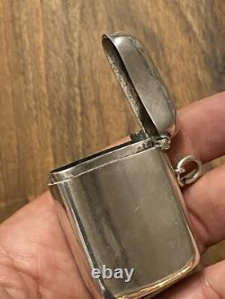 Pyrogen & Sterling Silver & Matchbox & English Work & Antique