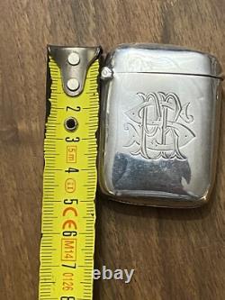 Pyrogen & Sterling Silver & Matchbox & English Work & Antique