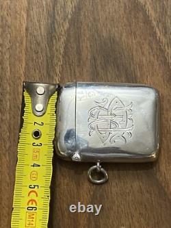 Pyrogen & Sterling Silver & Matchbox & English Work & Antique