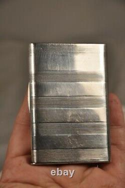 Pyrogen Tabtiere Ancient Silver Massive Antique Solid Silver Vesta Case Snuff Box