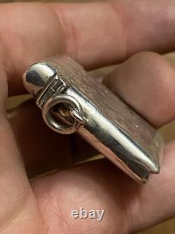 Pyrographic & Silver & Matchbox & English Work & Antique