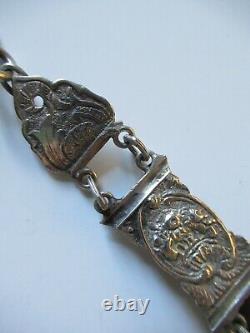 RARE VINTAGE CHATELAINE SCISSOR HOOK IN SOLID SILVER