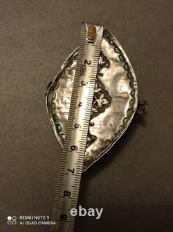 Rare 19th Century Ancient Box Persian Massive Niello Silver
