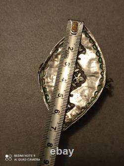 Rare 19th Century Ancient Box Persian Massive Niello Silver
