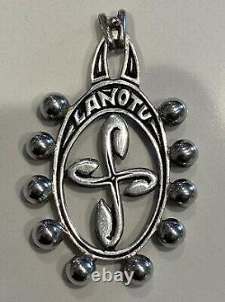Rare Ancient Dizainier Basque Cross Massive Silver