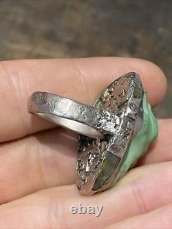 Rare Ancient Tank Silver Ring Massif 925 Jonc Alliance Navajo Rings