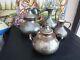 Rare And Former Tea Service And Silver Coffee Massif Signed Duponchel