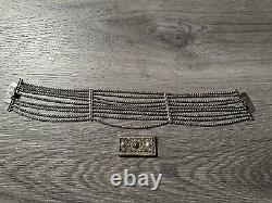 Rare Antique Austro-Hungarian Ethnic Silver Collar for Young Girl