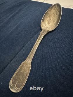 Rare Antique General's Farmer Spoon Solid Silver/18th Century, XVIIIth