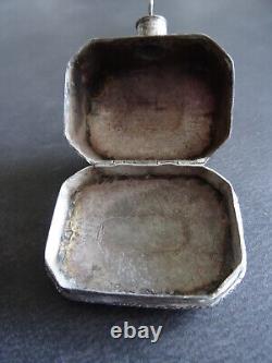 Rare Antique Loderein Box with Solid Silver Lid - Holland