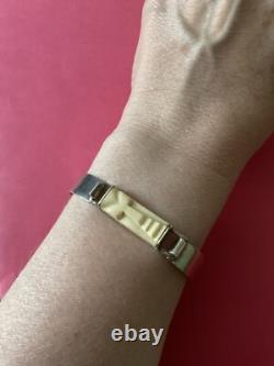 Rare Art Deco Creator Old Opening Bracelet Solid Silver, Carved, Hallmarked