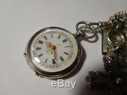 Rare Lady Of Old Watch Shows And Charms With Silver