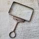 Rare Large Vintage Silver 1900 Solid Silver Magnifying Glass