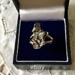 Rare Meteorite Veritable Creator Old Ring, Sterling Silver, A View