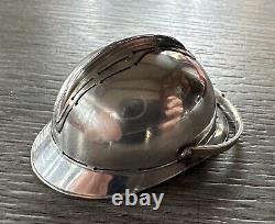 Rare Miniature Antique Solid Silver Adrian Helmet