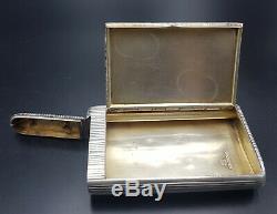 Rare Old Case Pyrogenic In Russian Cigarette Cigarette Case Russian Solid Silver