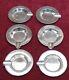 Rare Old Services 6 Piece A Caviar Solid Silver Controlled 800 Md 93 Grams