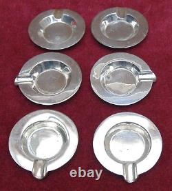 Rare Old Services 6 Piece A Caviar Solid Silver Controlled 800 MD 93 Grams