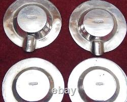 Rare Old Services 6 Piece A Caviar Solid Silver Controlled 800 MD 93 Grams