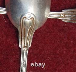 Rare Old Very Pretty 6 Spoon Moka Solid Silver Minerva Controlled 81.56 Gram
