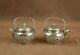 Rare Pair Of Antique Solid Silver Salt Cellars In The Shape Of A Teapot China Indochina