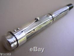 Rare Pen In Sterling Silver Pen Gold 18 Ct Old Collection Debut 1900