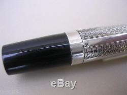 Rare Pen In Sterling Silver Pen Gold 18 Ct Old Collection Debut 1900