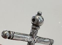 Rare Regional Antique Cross 17th/18th Century Solid Silver