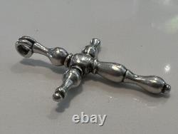Rare Regional Cross 17th/18th Century Solid Silver