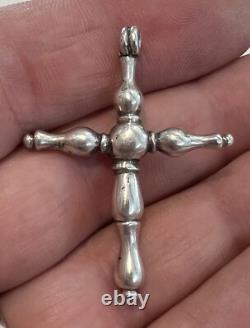 Rare Regional Cross 17th/18th Century Solid Silver