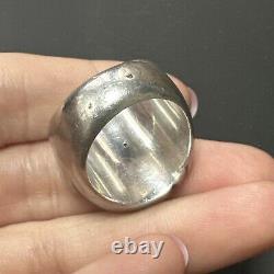 Rare Vintage Solid Silver Ring Bangle Alliance Rings Art Nouveau Creator