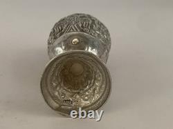 Rare and very old solid silver salt shaker with a double-headed eagle
