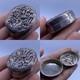 Rare Antique Indian Secret Box In Solid Silver With A Superb Floral Motif