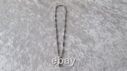 Rare antique solid silver charm necklace, 19th century Napoleon III