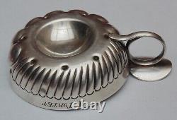 Rare antique solid silver wine taster Minerve control 90.81 grams engraved A. TORTET