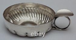 Rare antique solid silver wine taster Minerve control 90.81 grams engraved A. TORTET