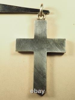 Regional Cross Antique Silver Reliquary