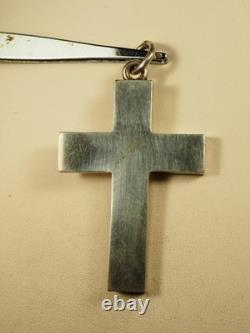 Regional Cross Antique Silver Reliquary