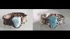 Restoration Of An Antique Solid Silver Bracelet With Turquoise