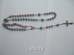 Rosary Former Saphiret Massive Silver Antique Silver Cross