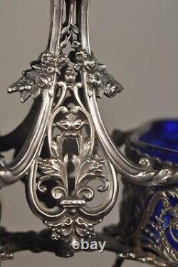 SALIERE SALERON ANCIEN ARGENT MASSIF ANTIQUE SILVER SALT CELLAR 19th c	<br/>
   <br/>  Translation: Antique Solid Silver Salt Cellar 19th Century
