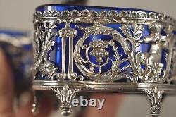 SALIERE SALERON ANCIEN ARGENT MASSIF ANTIQUE SILVER SALT CELLAR 19th c 
<br/>  
    <br/>Translation: Antique Solid Silver Salt Cellar 19th Century