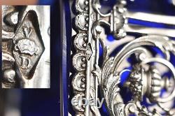 SALIERE SALERON ANCIEN ARGENT MASSIF ANTIQUE SILVER SALT CELLAR 19th c
 <br/> <br/> 	Translation: Antique Solid Silver Salt Cellar 19th Century