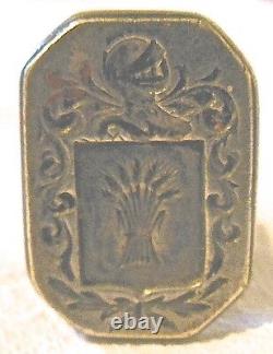 SEAL, STAMP, ANCIENT STAMP in STERLING SILVER, LYRE PLAYER